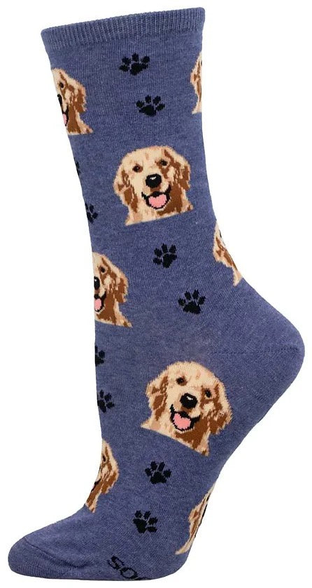 Women's Socks - Who's a Good Boy - Denium Heather