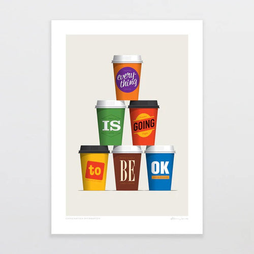 A4 Art Print - Caffination Affimation