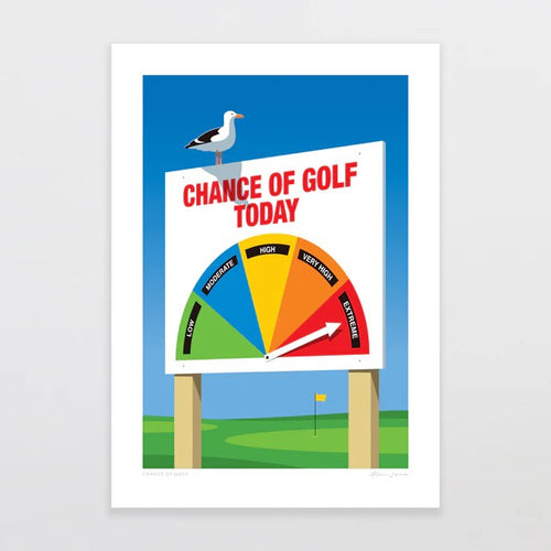 A4 Art Print - Chance of Golf