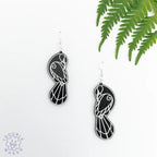 Earrings Manu Whakakai Huia