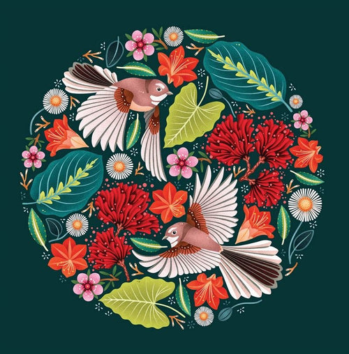 Catherine Marion - Chirpy Fantails - Card