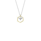Sterling Silver Necklace - Honey Bee Necklace (Luck)