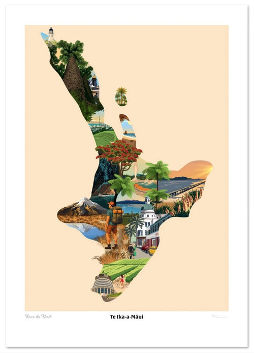 A4 Viva Print - Te-Ika-a-Māui