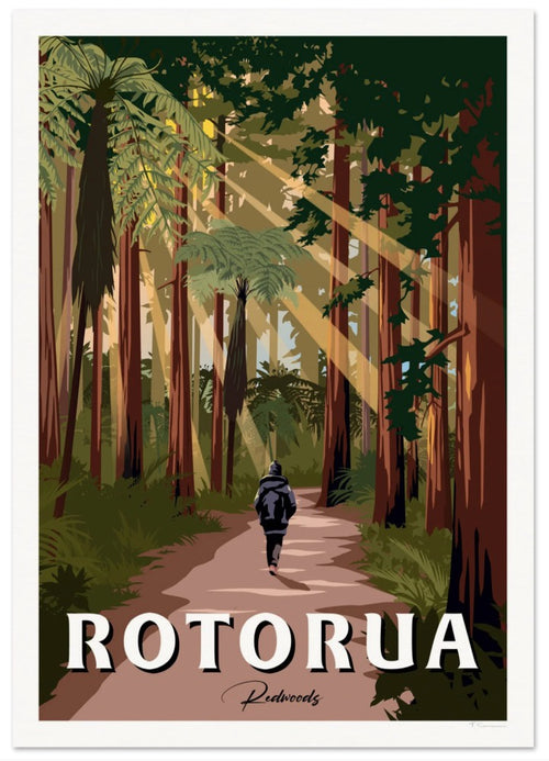A4 Viva Print Rotorua Redwoods Forest