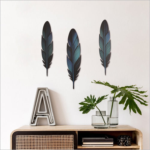 ACM Printed Tui feathers Set of 3