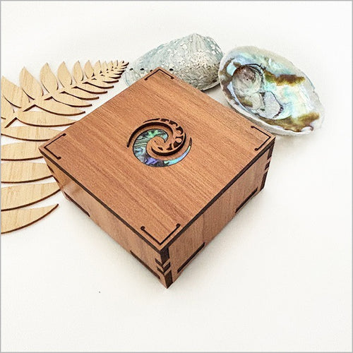 Small Trinket Box Relief - Koru