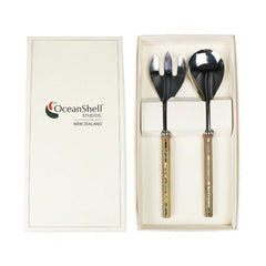 Salad Servers - Paua Rimu