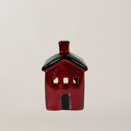 Crimson Crush Cottage - Tea light house 10cm