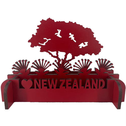 A5 Flatpack New Zealand Scenes - 3D Card Pohutukawa Solid Red