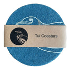 Jo Luping Design - Tui On Teal Set of 4 - Ecofelt Coaster
