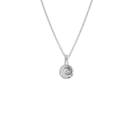 Sterling Silver Necklace - Evolve Ocean Wave Coin (Confident)