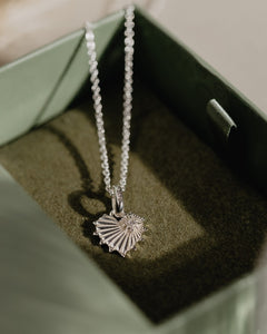 Sterling Silver Necklace - Radiant Heart
