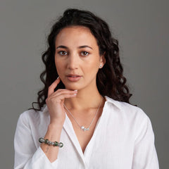 Sterling Silver Necklace - Garden Fantail (Graceful)