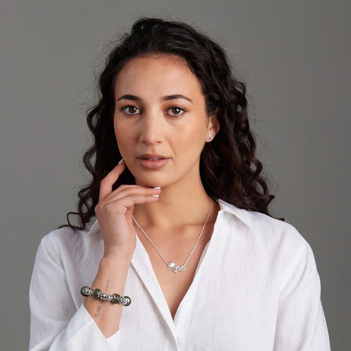 Sterling Silver Necklace - Garden Fantail (Graceful)