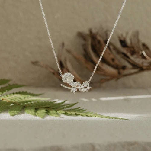 Sterling Silver Necklace - Garden Fantail (Graceful)