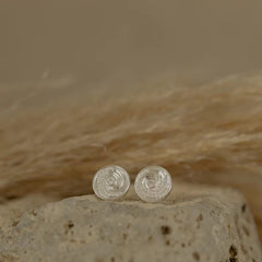 Sterling Silver Earrings - Evolve Ocean Wave Coin
