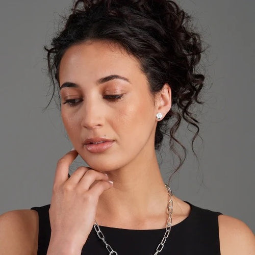 Sterling Silver Earrings - Evolve Seashell (Patient)