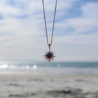 Sterling Silver Rā Paua Necklace