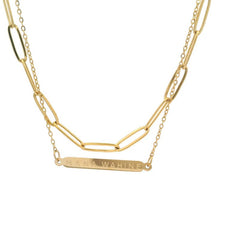 Little Taonga - Mana Wahine Double Chain - Gold Plated
