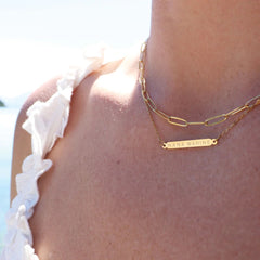 Little Taonga - Mana Wahine Double Chain - Gold Plated