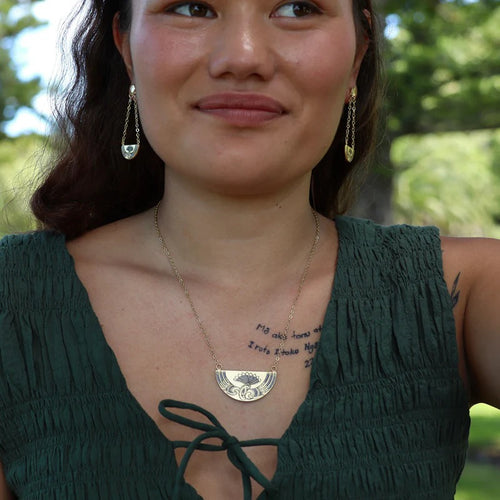 Huia Breastplate Necklace - Gold