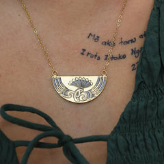 Huia Breastplate Necklace - Gold