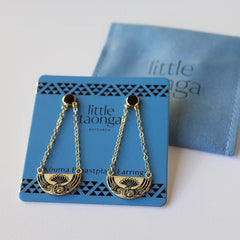 Huia Breastplate Earrings - Gold