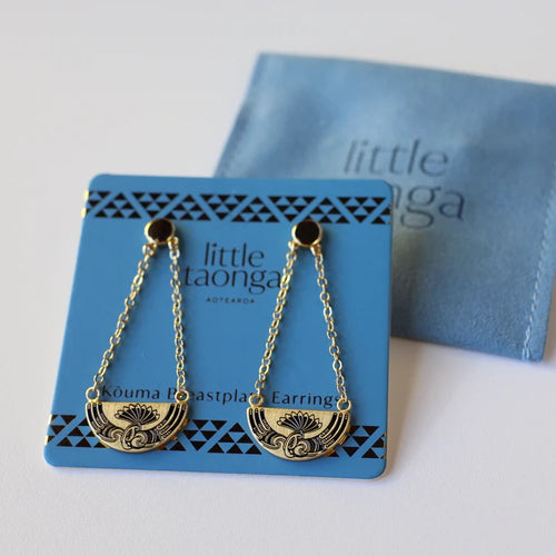 Huia Breastplate Earrings - Gold