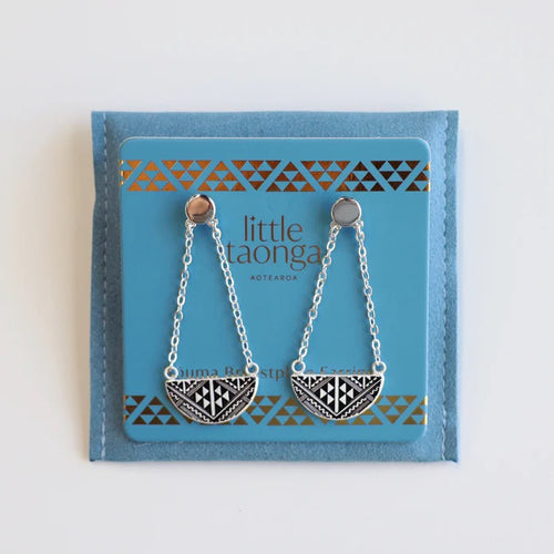 Niho Breastplate Earrings - Silver