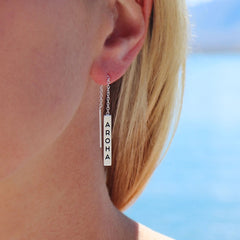Te Reo - Aroha (Love) Thread Earrings