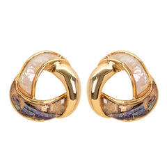 Eco-friendly Brass Earrings - Circle