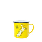 Enamel Mug - Food & Wine Yellow