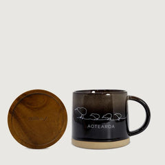 Glazed Ceramic Mug  (Kiwi Black)