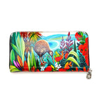 New Long Zip Wallet - Forest Kiwi