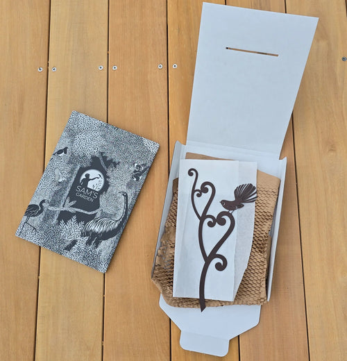 Piwakawaka Koru in a gift box