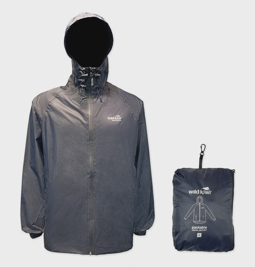 Mens Packable Rain Jacket - Wild Kiwi