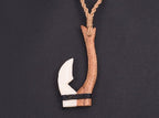 Premier Fish Hook Bone Koa Wood