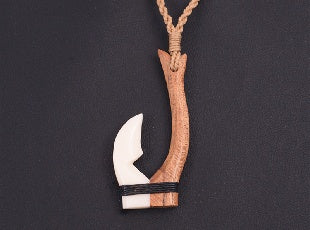 Premier Fish Hook Bone Koa Wood