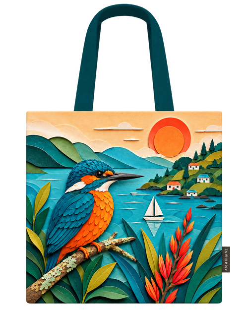 Tote Bag - Sunset Kingfisher