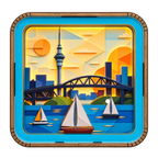3D Wooden Light Box - Auckland