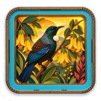 3D Wooden Light Box - Song of the Tui