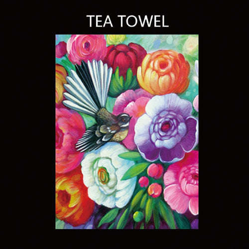 Tea Towel - Pink Fantail