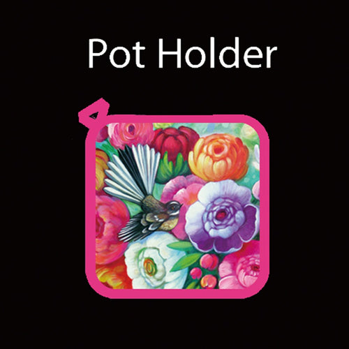 Pot Holder - Pink Fantail