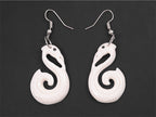 Boxed Manaia Bone Earrings