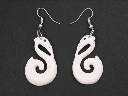 Boxed Manaia Bone Earrings