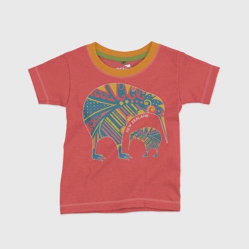 Childrens New Zealand T Shirt - Two kiwis