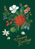 Wolfkamp & Stone - Seasons Greetings Flower Bunch - Christmas Card