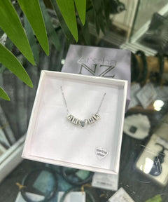 Sterling Silver Necklace - AROHA Cube