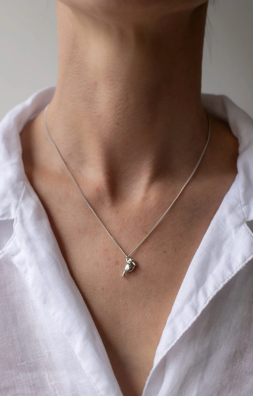 Boh Runga - Baby Tui Pendant Silver