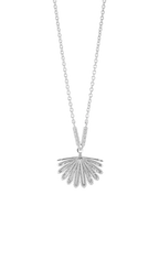 Boh Runga - Fan Tail Midi Pendant Silver